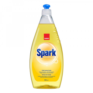 Detergenți vase - Sano Detergent pentru vase, 500 ml, Spark Lamaie