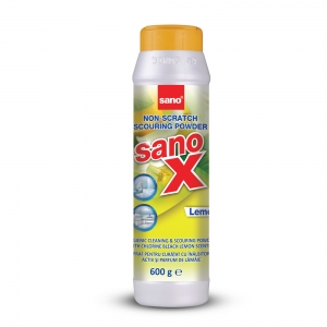 Detergenți universali - Sano Praf de curatat cu inalbitor, 600 g, X Lemon