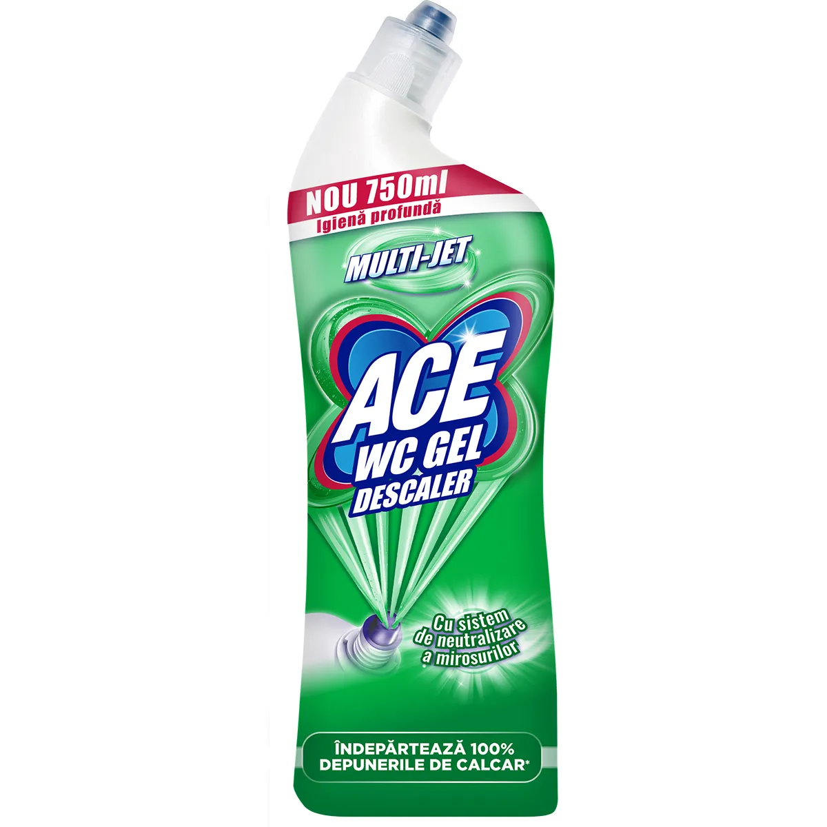 Dezinfectanți WC - Ace Detartrant WC, 750 ml