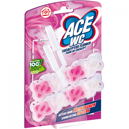 Odorizanți WC - Ace Odorizant WC, 2 x 48 g, Eucalyptus Flower