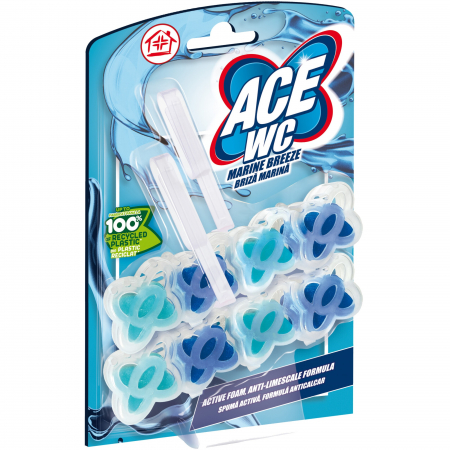 Odorizanți WC - Ace Odorizant WC, 2 x 48 g, Marine Breeze