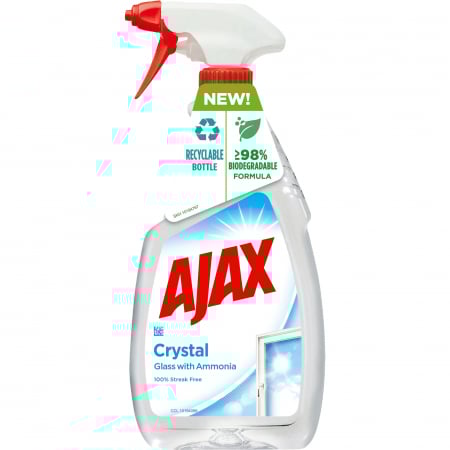 Detergenți diverse suprafețe - Ajax Solutie curatat geamuri, 500 ml, Super Effect