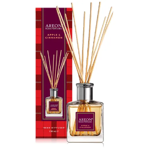Odorizanți - Areon Odorizant de camera, cu betisoare, 150 ml, Apple & Cinnamon