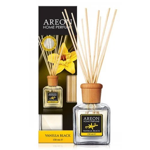 Odorizanți - Areon Odorizant de camera, cu betisoare, 150 ml, Vanilla Black