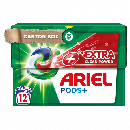 Ariel Detergent Capsule All in 1 PODS+, 12 buc, Extra Clean Power [0]
