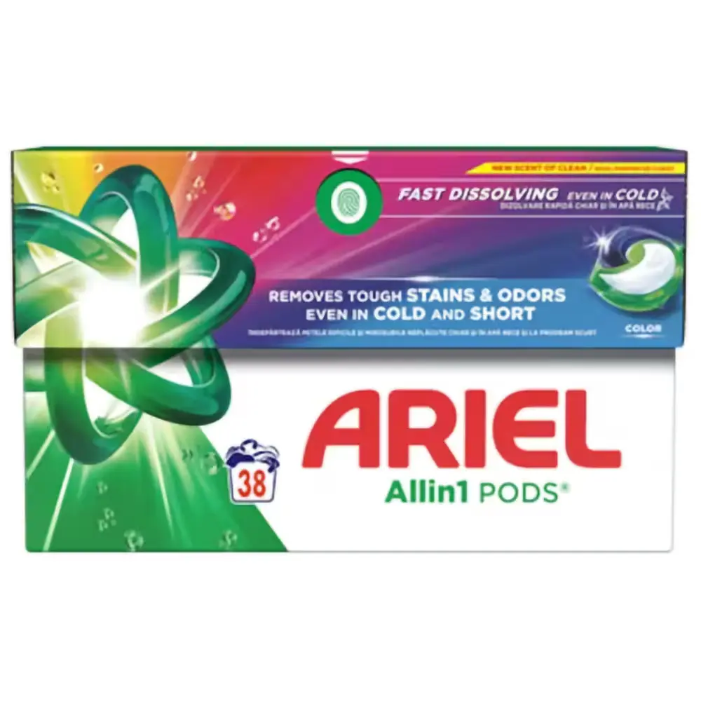 Detergent rufe capsule - Ariel Detergent Capsule 3in1 PODS, 38 buc, Color