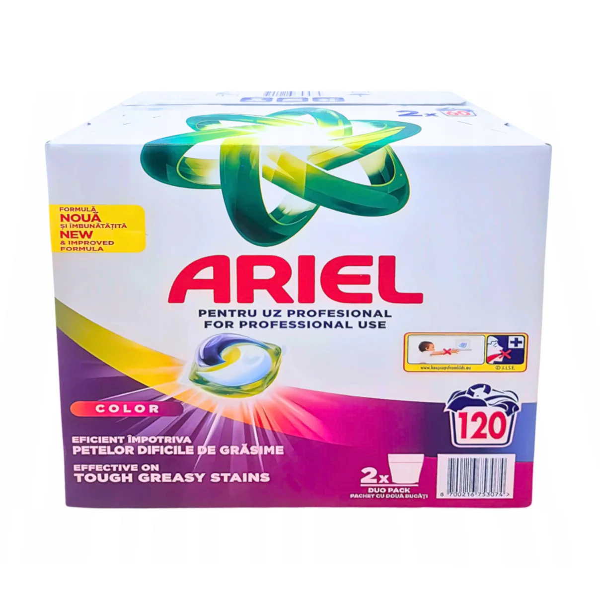 Detergent rufe capsule - Ariel Detergent Capsule All in 1 PODS, 120 buc, Professional Color