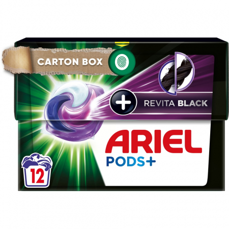 Ariel Detergent Capsule All in 1 PODS+, 12 buc, Revita Black [0]