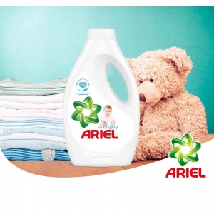 Ariel Detergent lichid, 1.1L, 20 spalari, Baby [1]