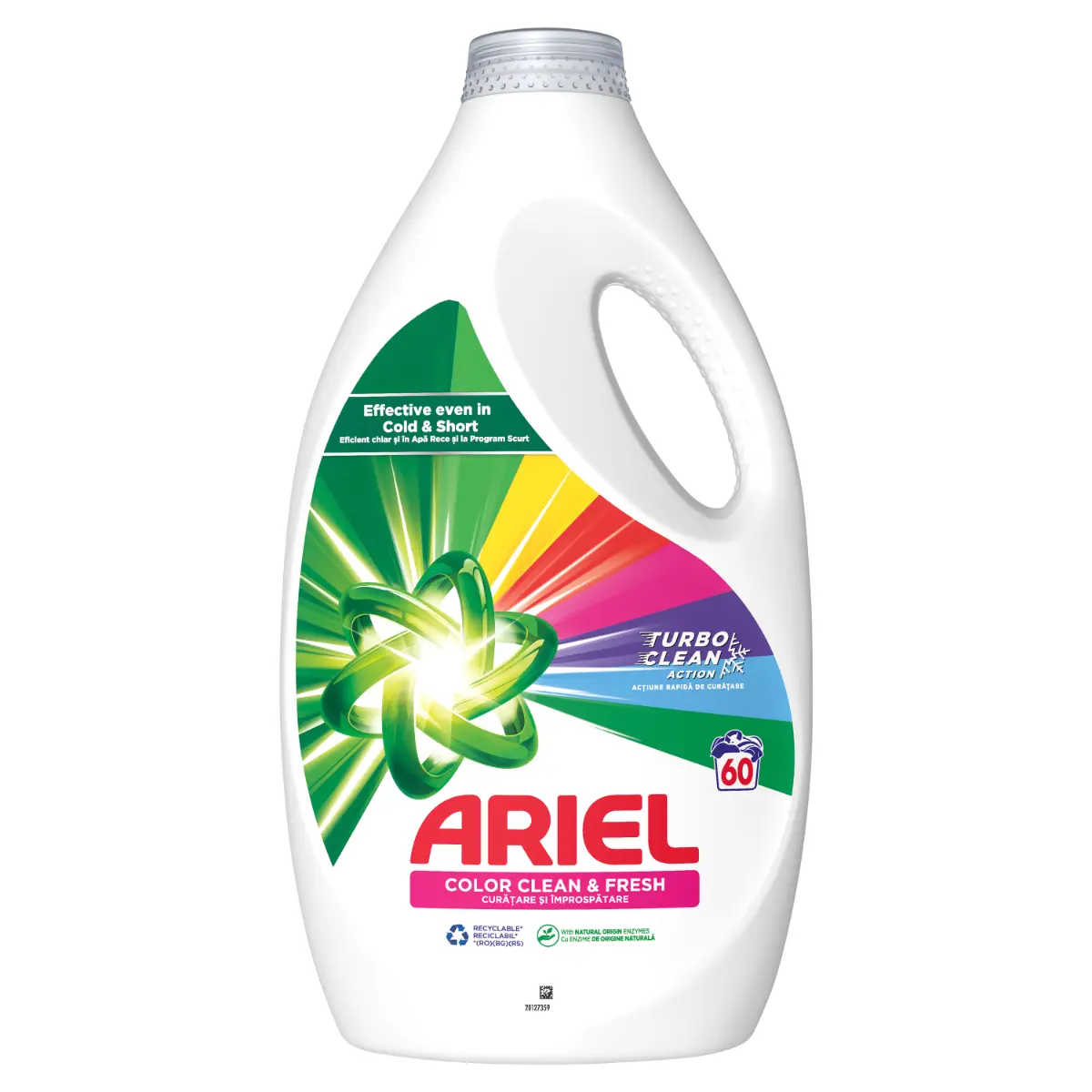 Detergent rufe lichid - Ariel Detergent lichid, 3L, 60 spalari, Color