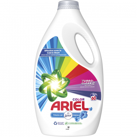Ariel Detergent lichid, 3L, 60 spalari, Color Touch of Lenor Fresh [0]