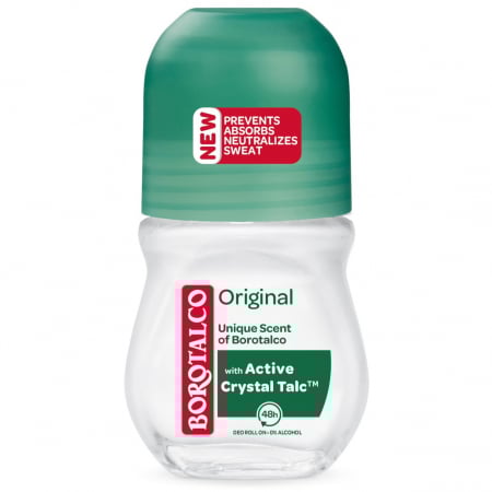 Deodorante - Borotalco Deodorant Roll-on, Unisex, 50 ml, Original