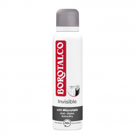 Spray - Borotalco Deodorant spray, Unisex, 150 ml, Invisible