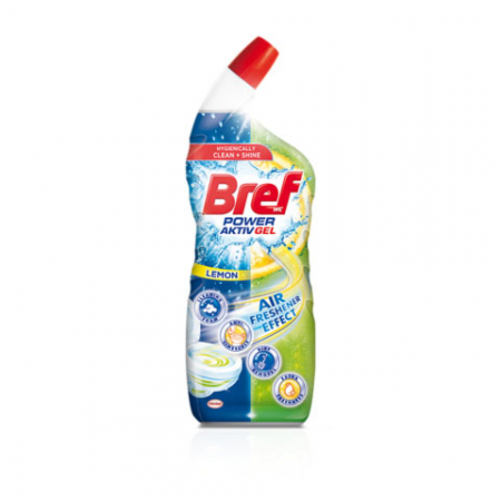 Dezinfectanți WC - Bref Solutie gel pentru WC, 700 ml, Power Aktiv Gel Lemon