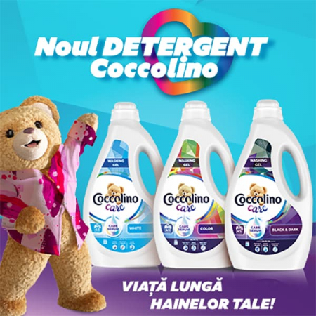Coccolino Detergent lichid, 2.4L, 60 spalari, Care White [3]