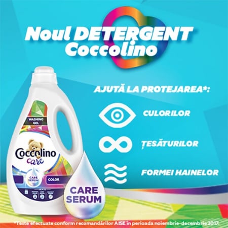 Coccolino Detergent lichid, 2.4L, 60 spalari, Care Color [2]