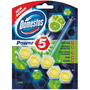 Baie și toaletă - Domestos Odorizant WC cu bile, 55 g, Power 5 Lime