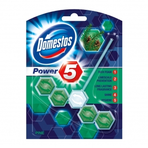 Baie și toaletă - Domestos Odorizant WC cu bile, 55 g, Power 5 Pine