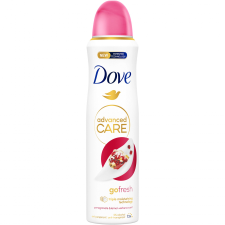 Spray - Dove Deodorant spray, Femei, 150 ml, Go Fresh Pomegranate & Lemon Verbena