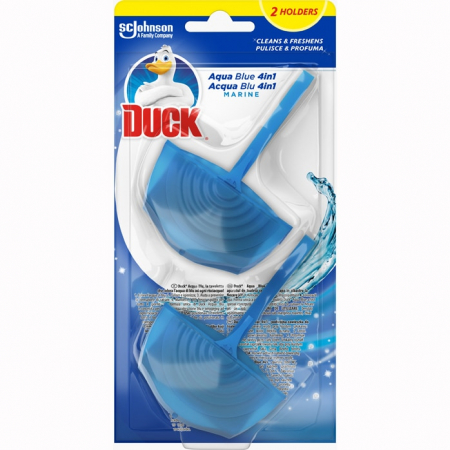 Odorizanți WC - Duck Odorizant WC, 2 x 36 g, 4 in 1 Aqua Blue Marine