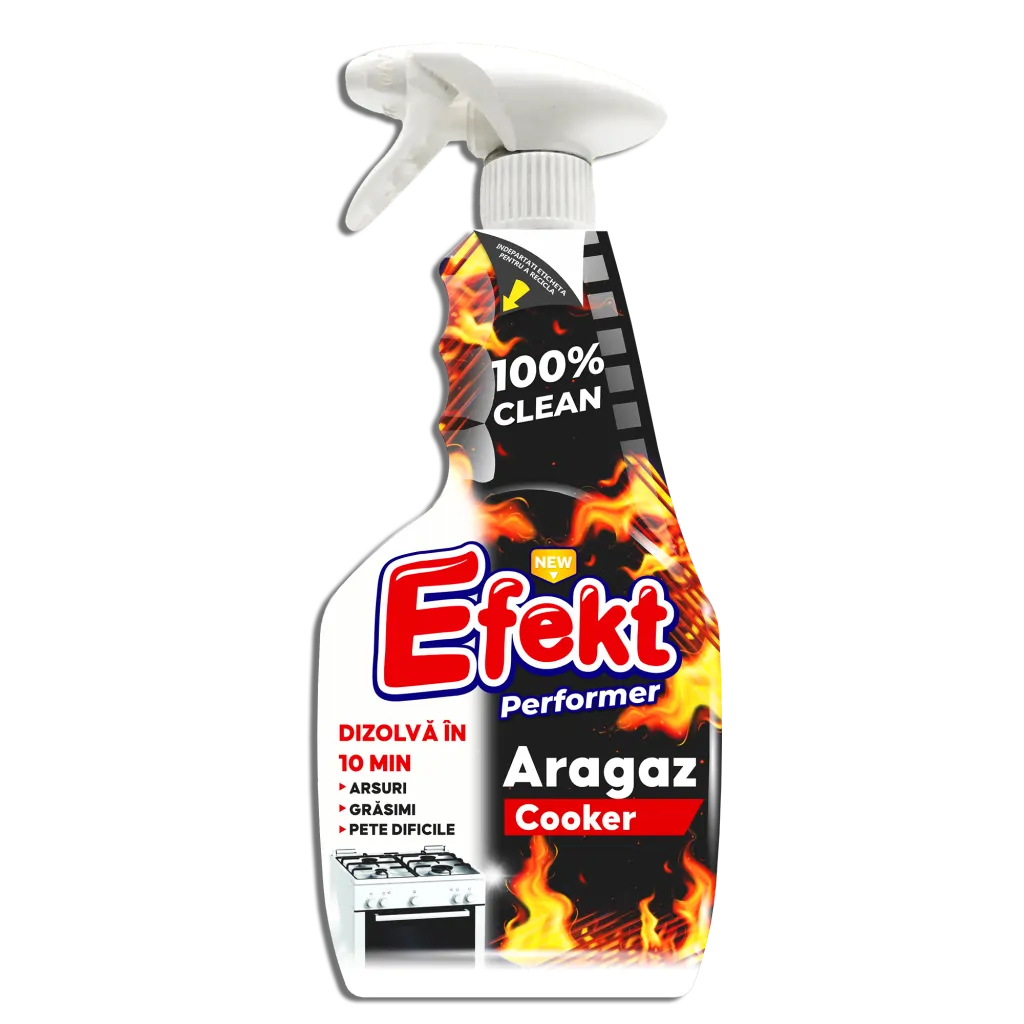 Curățare aragaz, plită, cuptor și grill - Efekt Solutie aragaz si gratar, cu pompa, 750 ml