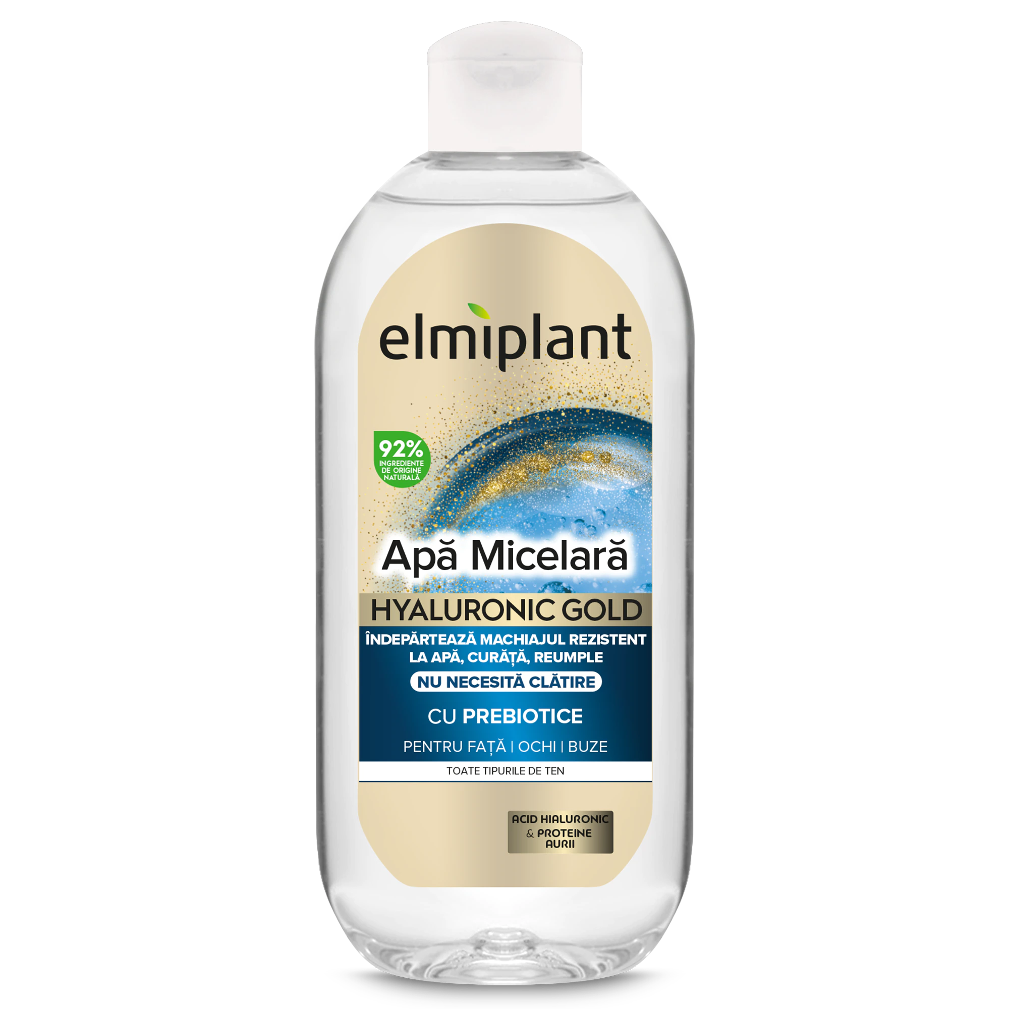 ÎNGRIJIRE PERSONALĂ - Elmiplant Apa micelara, 400 ml, Hyaluronic Gold
