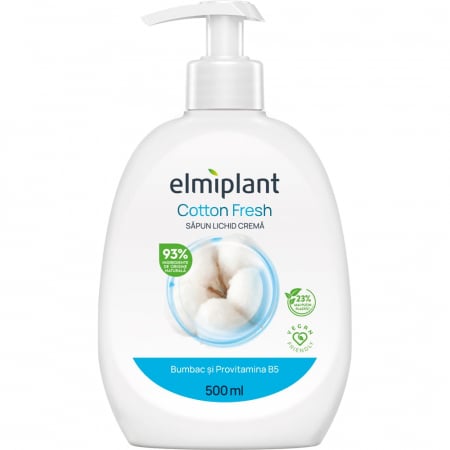 Săpun - Elmiplant Sapun lichid, 500 ml, Cotton Fresh
