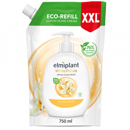 Săpun - Elmiplant Rezerva sapun lichid, 750 ml, White Petals