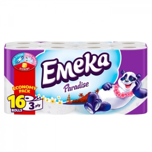 Hârtie igienică - Emeka Paradise Hartie igienica, 3 straturi, 16 role