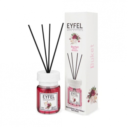 Odorizanți cameră - Eyfel Odorizant de camera, cu betisoare, 120 ml, Bouquet