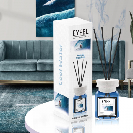 Odorizanți - Eyfel Odorizant de camera, cu betisoare, 120 ml, Cool Water