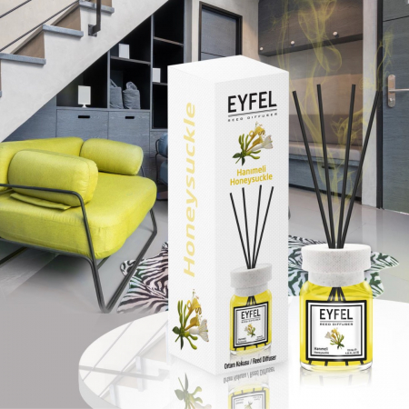 Odorizanți cameră - Eyfel Odorizant de camera, cu betisoare, 120 ml, Honeysuckle