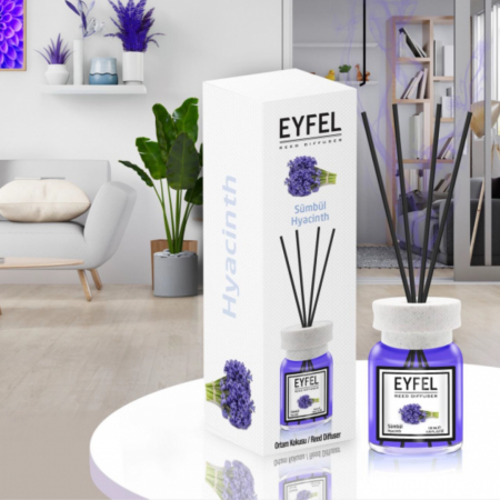 Odorizanți cameră - Eyfel Odorizant de camera, cu betisoare, 120 ml, Hyacinth