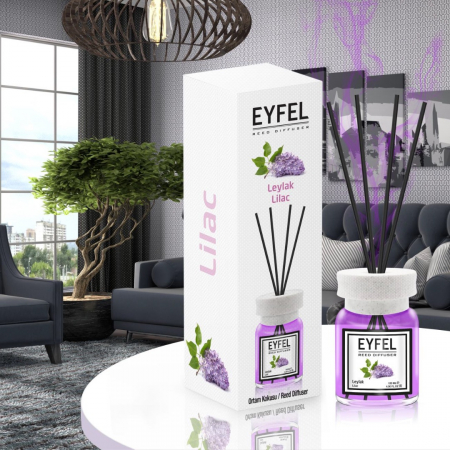 Odorizanți cameră - Eyfel Odorizant de camera, cu betisoare, 120 ml, Lilac