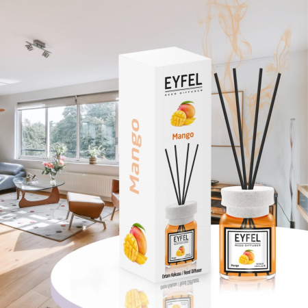 Odorizanți cameră - Eyfel Odorizant de camera, cu betisoare, 120 ml, Mango