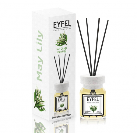 Odorizanți cameră - Eyfel Odorizant de camera, cu betisoare, 120 ml, May Lily