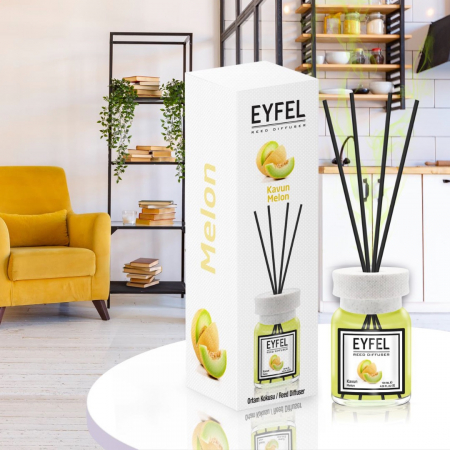 Odorizanți cameră - Eyfel Odorizant de camera, cu betisoare, 120 ml, Melon