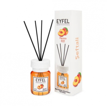 Odorizanți cameră - Eyfel Odorizant de camera, cu betisoare, 120 ml, Peach