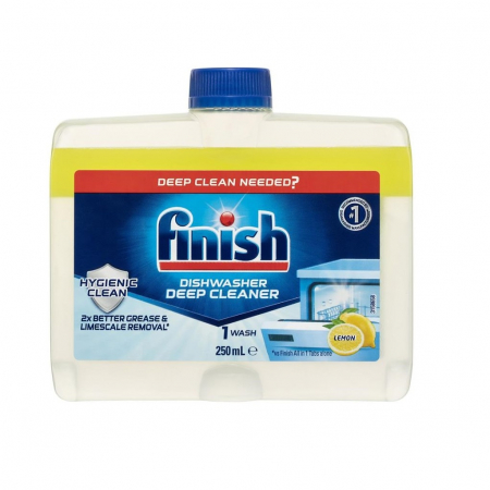 Detergenți mașina de spălat vase - Finish Solutie curatare pentru masina de spalat vase, 250 ml, Lemon