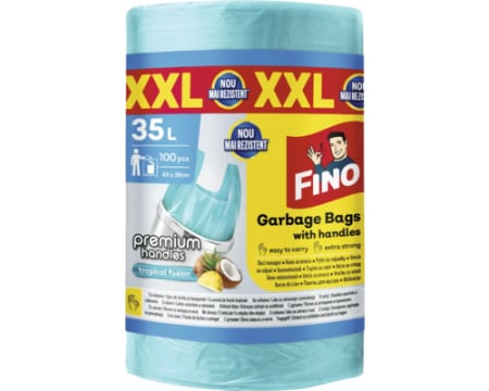 Bucătărie - Fino Saci menajeri parfumati, cu manere, 35 L, 100 buc