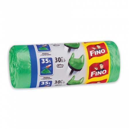 Saci menajeri - Fino Saci menajeri, cu manere, 35 L, 30 buc