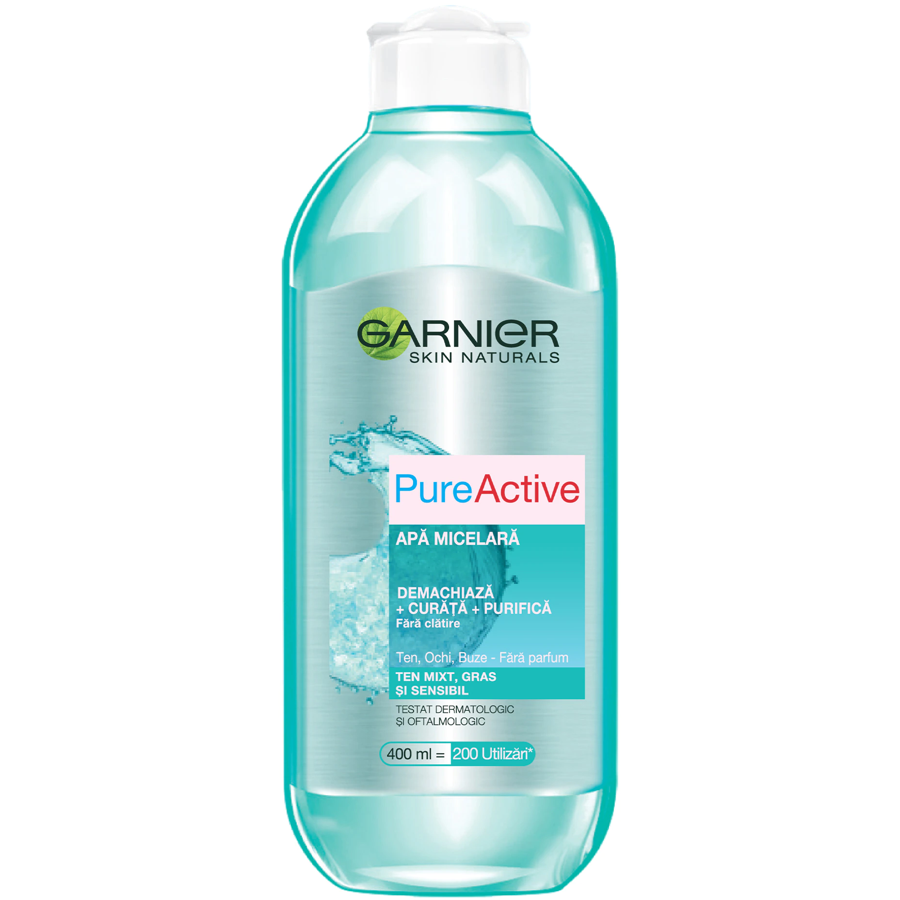 Apă micelară - Garnier Apa micelara, 400 ml, Skin Naturals, Pure Active