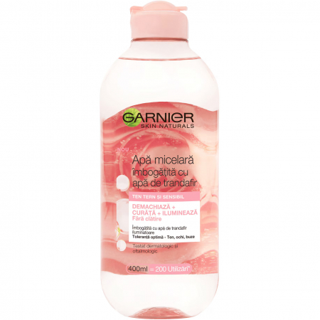 Apă micelară - Garnier Apa micelara, 400 ml, Skin Naturals, imbogatita cu apa de trandafir