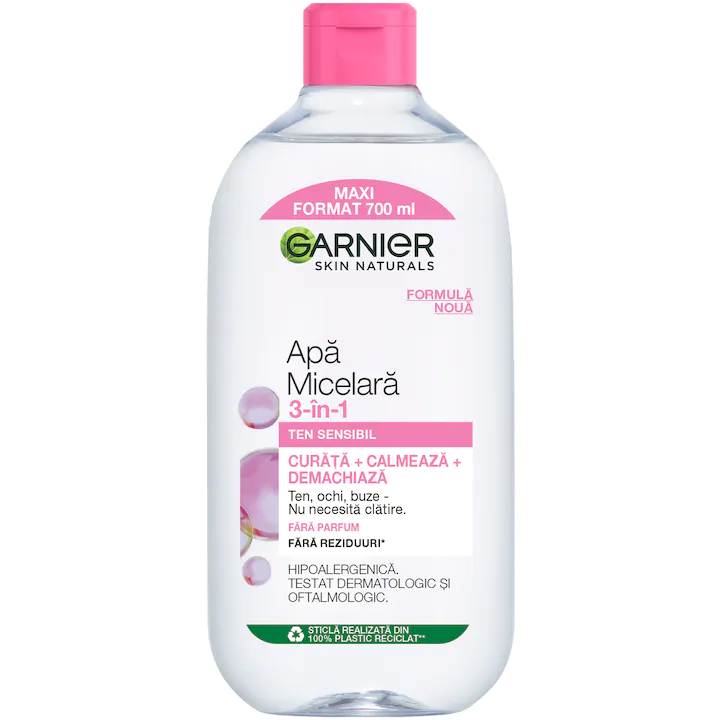 Apă micelară - Garnier Apa micelara, 700 ml, Skin Naturals, Ten Sensibil