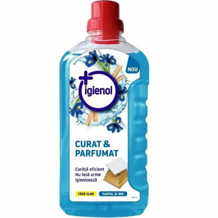 Lemn și parchet - Igienol Detergent pardoseli, 1 L, Curat & Parfumat Santal si Iris