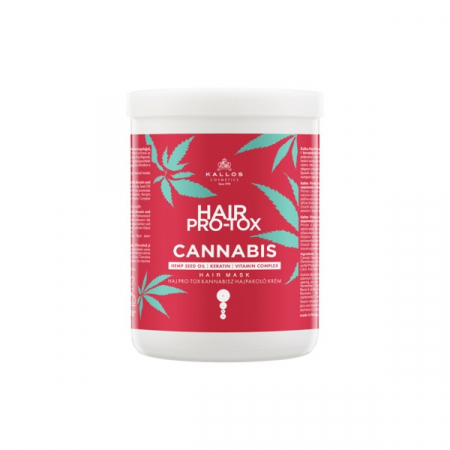 Mască de păr - Kallos Masca de par, 1L, Hair Pro-Tox Cannabis