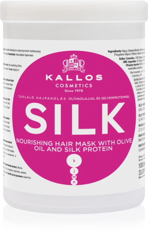 Mască de păr - Kallos Masca de par, 1L, Silk