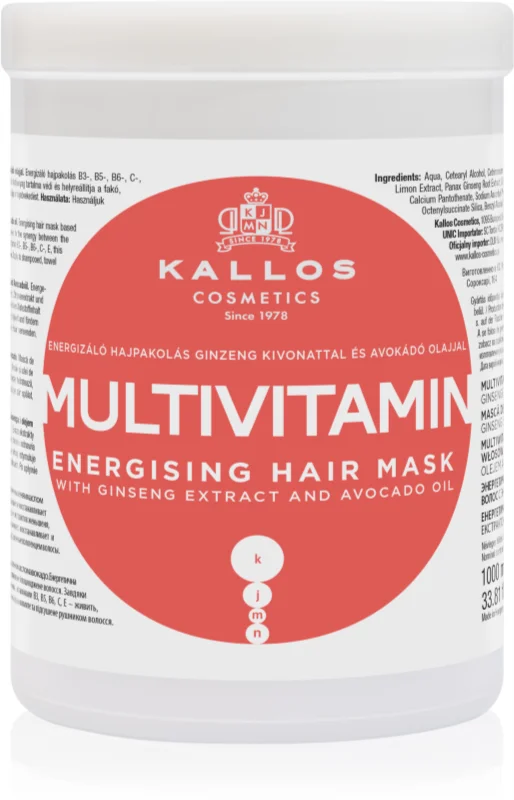 Mască de păr - Kallos Masca de par, 1L, Multivitamin