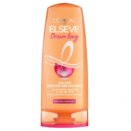 Îngrijirea părului - L'Oréal Elseve Balsam, 200 ml, Dream Long Descurcare Instanta, pentru par lung, deteriorat