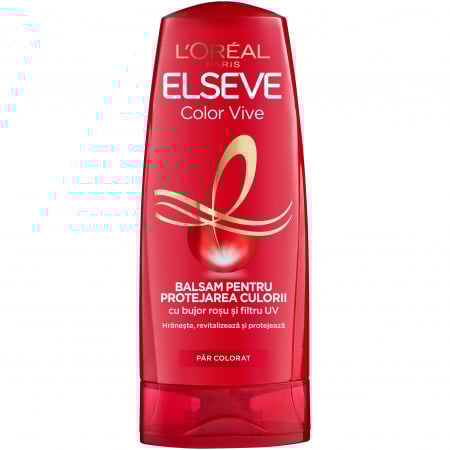 Îngrijirea părului - L'Oréal Elseve Balsam, 200 ml, Color Vive, pentru par vopsit
